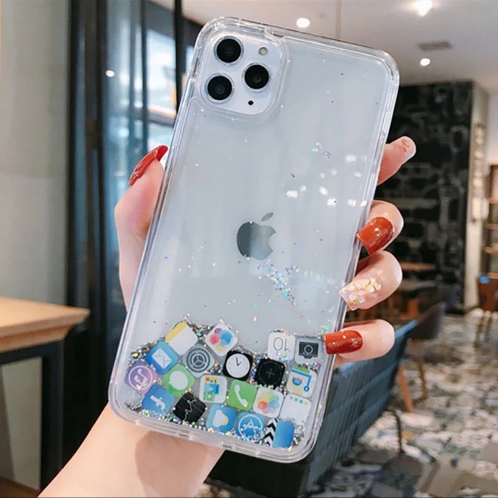 iPhone glitter case
